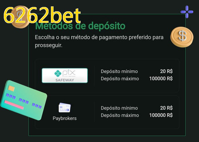 O cassino 6262betbet oferece uma grande variedade de métodos de pagamento